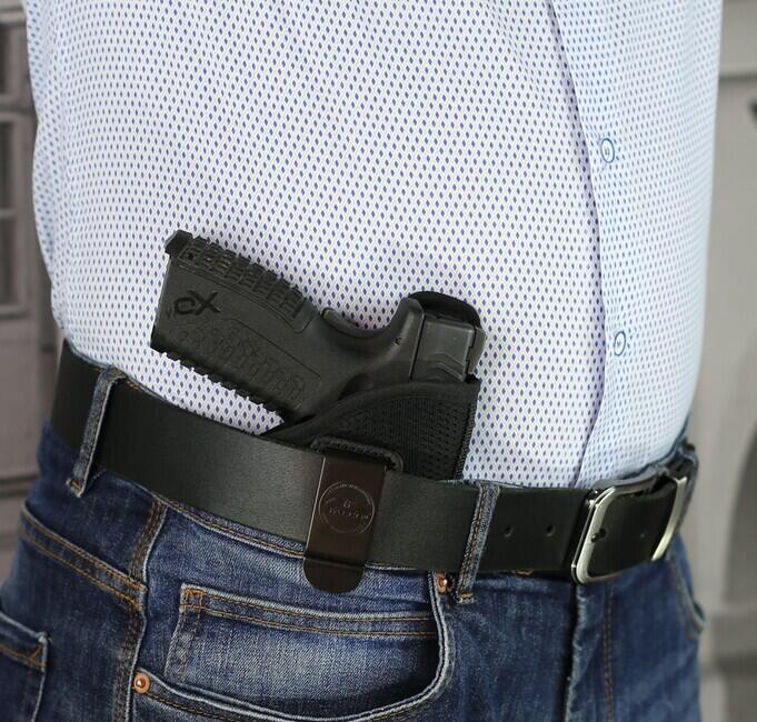Falco fondina IWB traspirante in nylon per il trasporto occulto di Walther P22, nero autentico