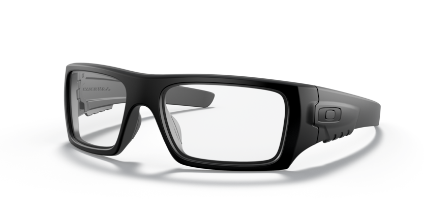 Oakley Det Cord occhiali balistici con lente chiara, nero opaco