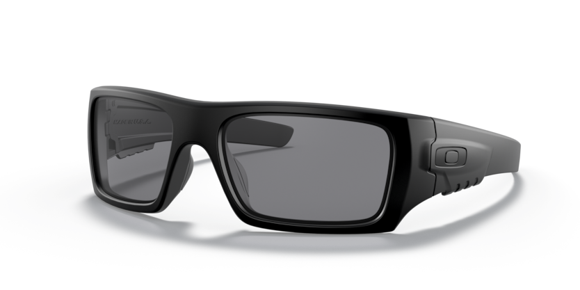 Oakley Det Cord occhiali balistici con lente grigio scuro, nero opaco