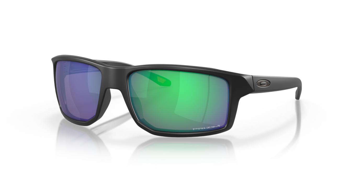 Oakley Gibston occhiali da sole con telaio Matte Black e con le diapositive Prizm Jade 61