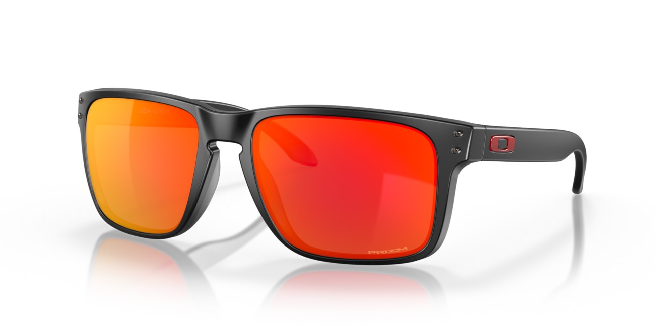 Oakley Holbrook Xl occhiali da sole con telaio con le diapositive Prizm Ruby 59, matte black