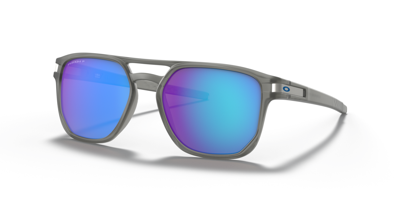 Oakley Latch Beta occhiali da sole con telaio Matte Grey Ink e con le diapositive Prizm Sapphr Irid Polar 54