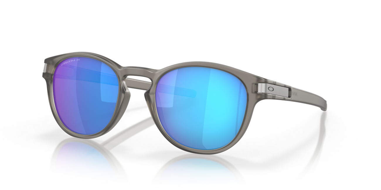 Oakley Latch occhiali da sole con telaio Matte Grey Ink e con le diapositive Prizm Sapphr Irid Polar 53
