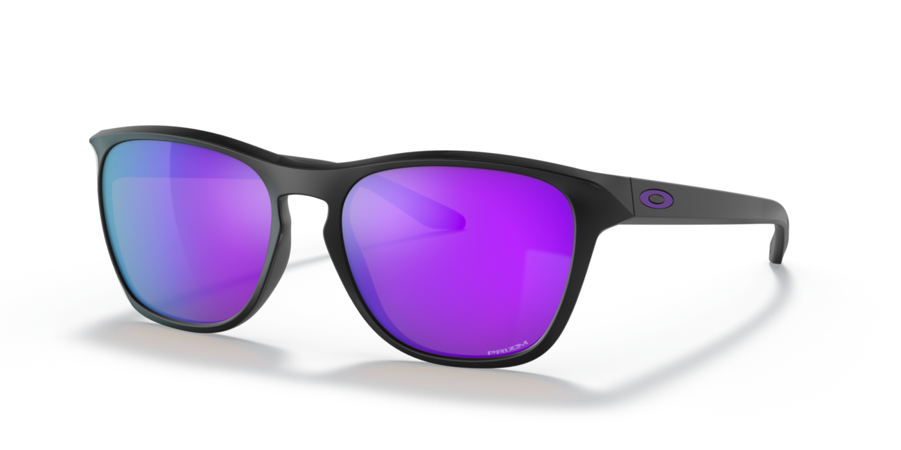 Oakley Manorburn occhiali da sole 56 con telaio Matte Black e con le diapositive Prizm Violet
