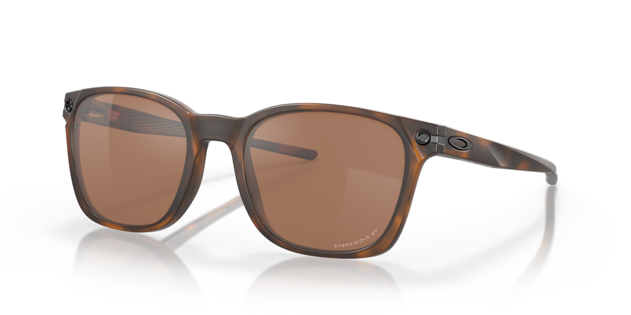 Oakley Ojector occhiali da sole con telaio Matte Brown Tortoise e con le diapositive Prizm Tungsten Polarized 55