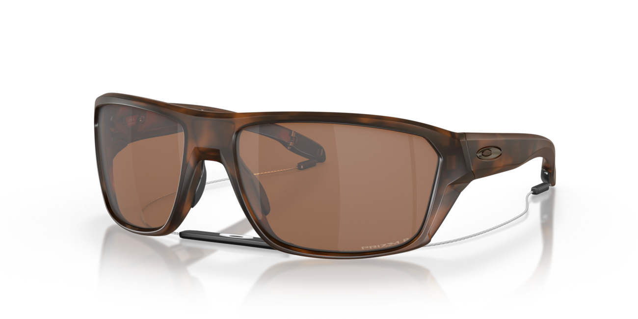 Oakley Split Shot occhiali da sole con telaio e con le diapositive Prizm Tungsten Polarized 64, matte brown tortoise
