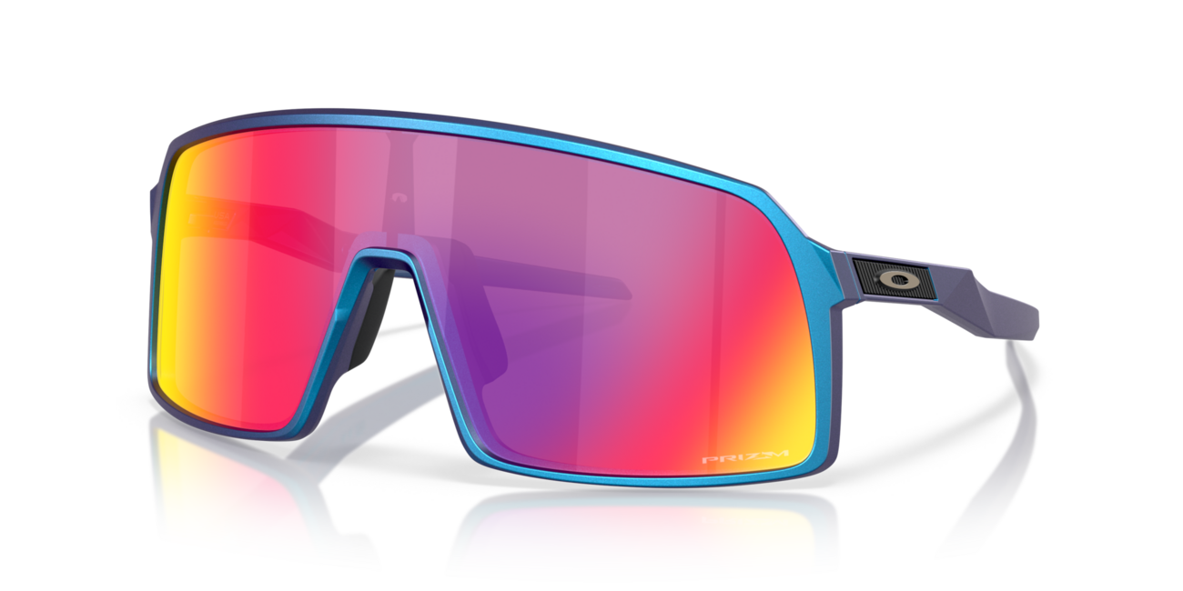 Oakley Sutro occhiali da sole con telaio Matte Cyan/Blue Colorshift e con le diapositive Prizm Road , steel