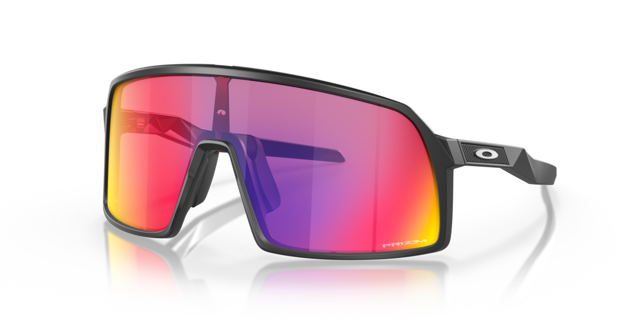 Oakley Sutro S occhiali da sole con telaio Matte Black e con le diapositive Prizm Road