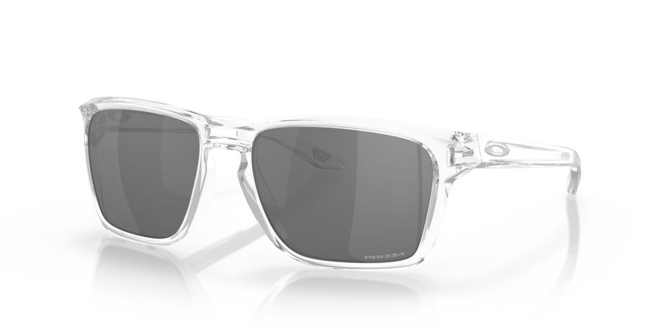 Oakley Sylas occhiali da sole con telaio Polished Clear e con le diapositive Prizm Black 57