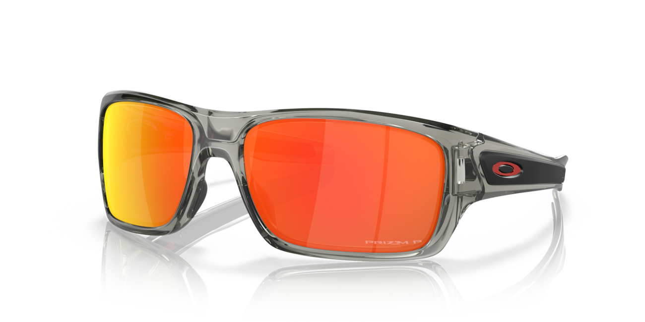 Oakley Turbine occhiali da sole con telaio Grey Ink e con le diapositive Prizm Ruby Polarized 65
