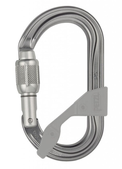 Petzl OK BALL LOCK moschettone ovale con sicurezza automatica
