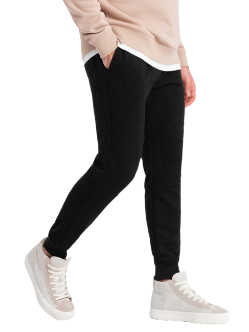 Ombre V1 moške jogger trenirke, nero