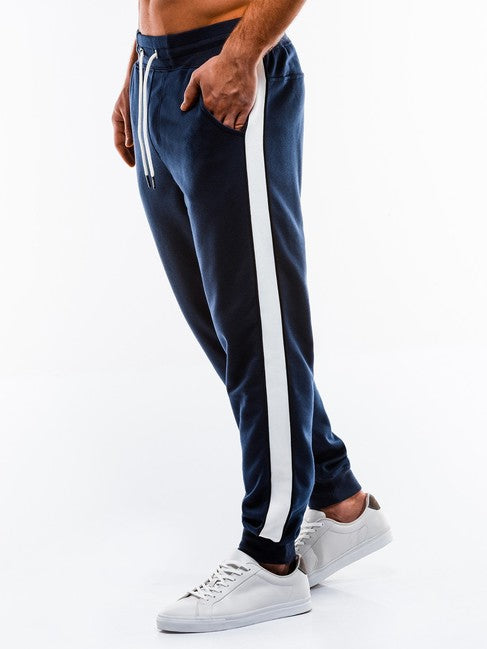 Ombre P865 pantaloni della tuta da uomo, navy blu