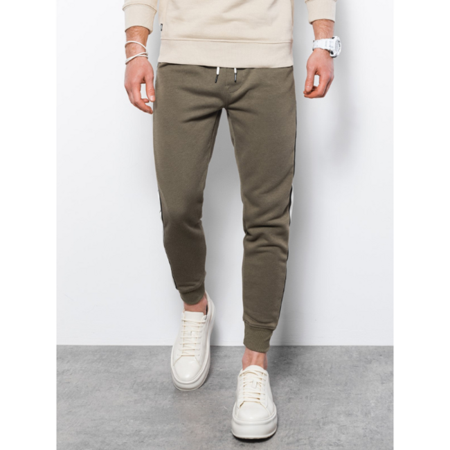 Ombre P865 pantaloni sportivi da uomo, oliva
