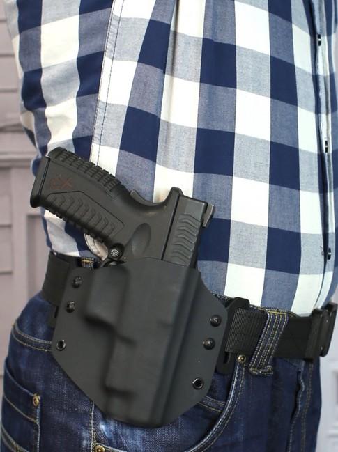 Falco Glock 17 fondina da cintura in kydex, nera destra