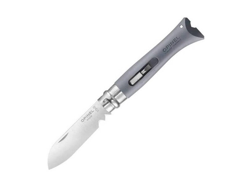 Opinel N°09 coltello per elettricisti vri fai da te, grigio