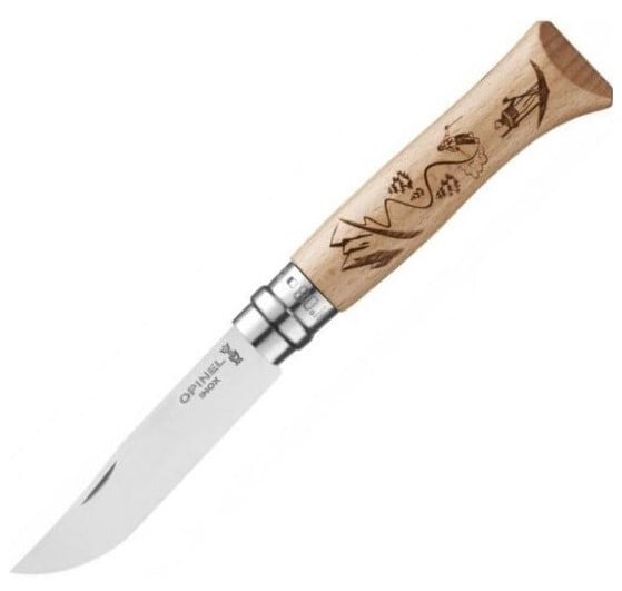 Opinel N°08 coltello pieghevole Gravure Sport Sci