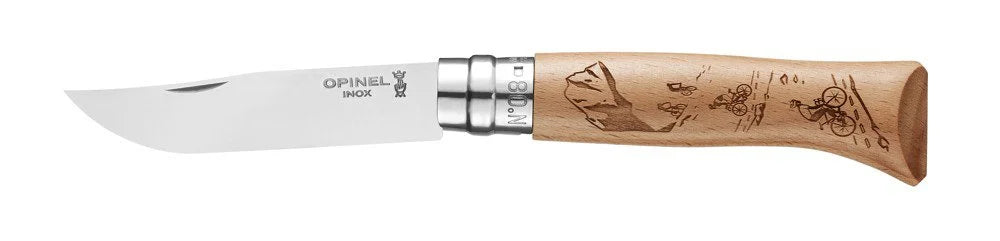 Opinel N°08 coltello pieghevole gravure sport velo