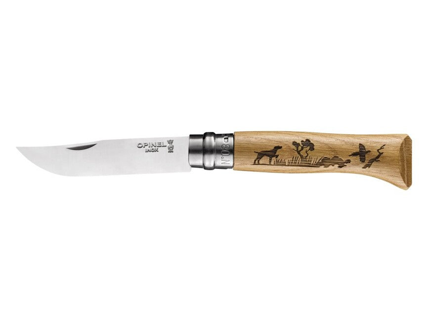 Opinel N°08 coltello pieghevole con motivo di cane inox animalia 2019