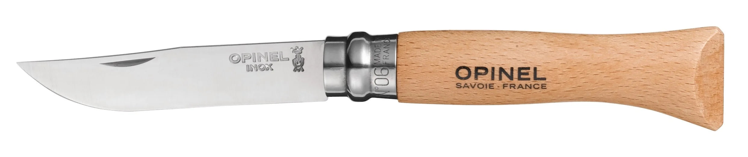 Opinel N°06 coltello pieghevole inox, marrone