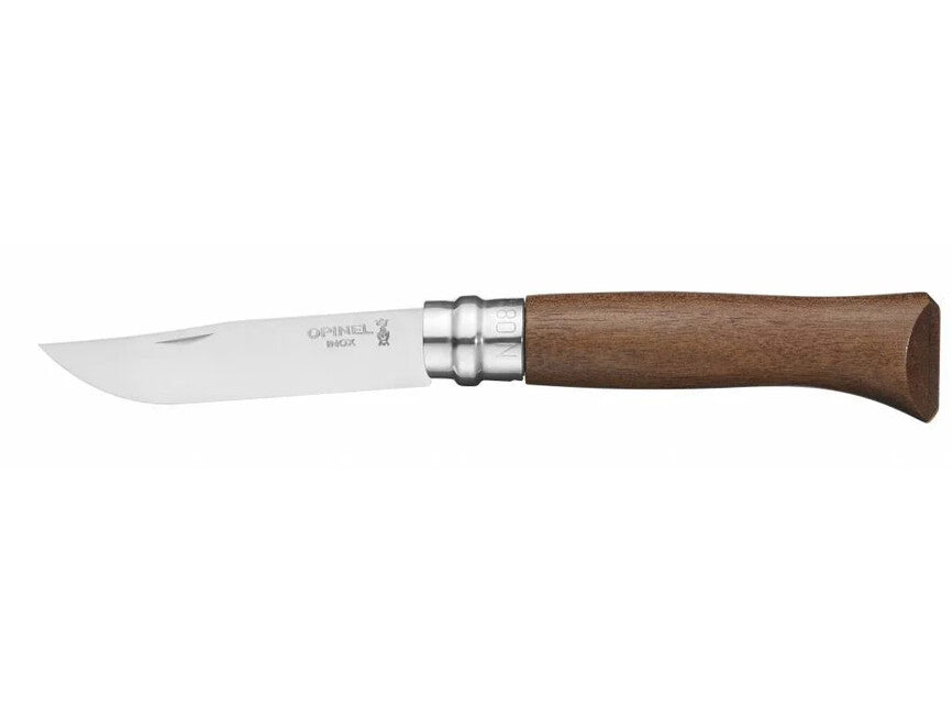 Opinel Vri Coltello pieghevole n°08 inox, noce