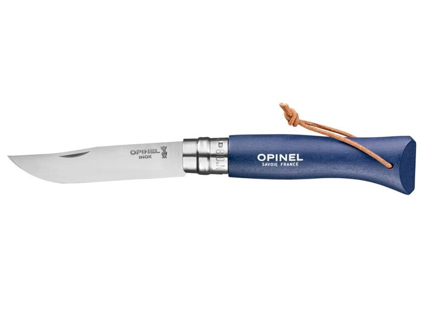 Opinel N°08 coltello pieghevole vri trekking, blu scuro