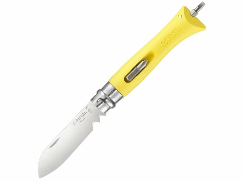 Opinel N°09 coltello pieghevole inox fai da te, giallo
