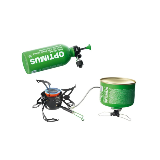 Optimus Polaris Optifuel fornello multicombustibile con bottiglia
