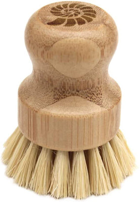 Origin Outdoors Spazzola in legno di bambù per la pulizia dei piatti