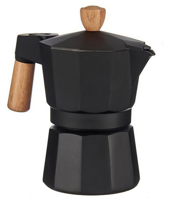 Origin Outdoors Bellanapoli caffettiera espresso 1 tazza manico in vero legno