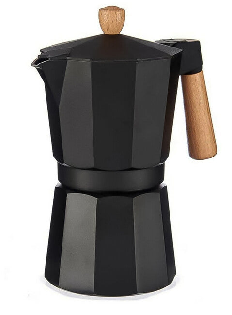 Origin Outdoors Bellanapoli caffettiera espresso 6 tazze con manico in legno
