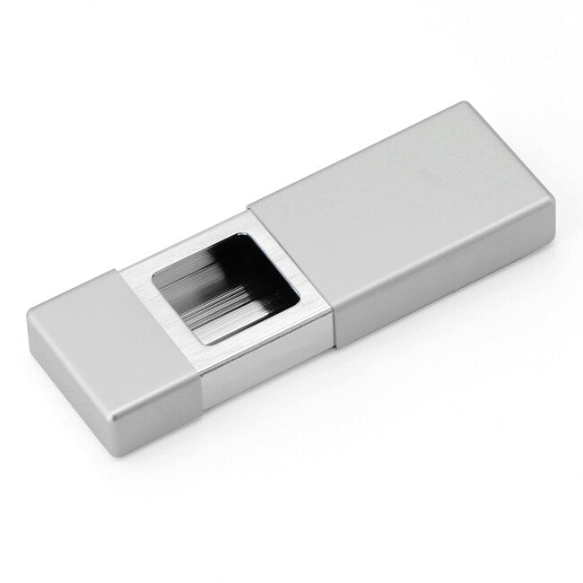 Origin Outdoors Posacenere da viaggio rettangolare, argento