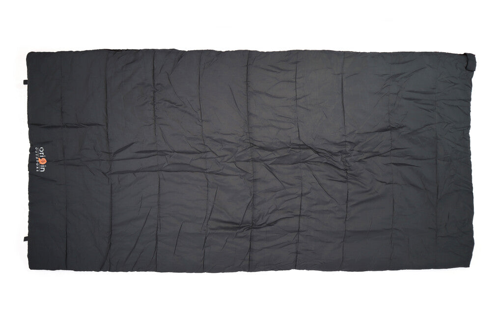 Origin Outdoors Cosy sacco a pelo rettangolare, antracite XL