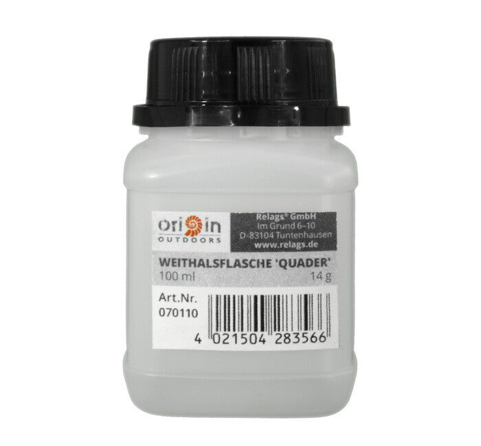 Origin Outdoors Cuboid bottiglia a bocca larga 100 ml diametro del collo 40 mm
