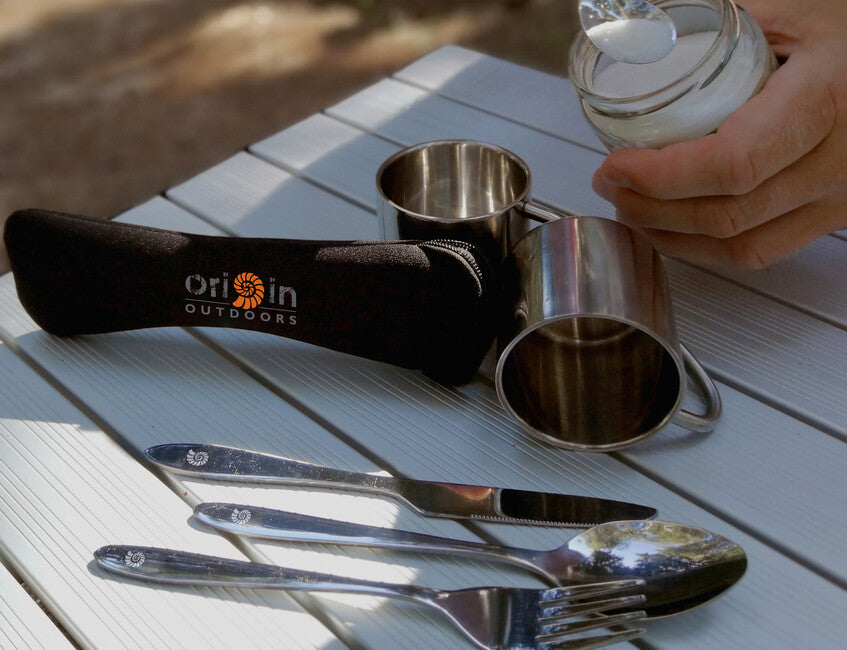 Origin Outdoors Biwak set di posate per la cena
