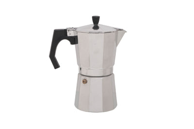 Origin Outdoors Macchina da caffé espresso per 9 tazze, acciaio inox