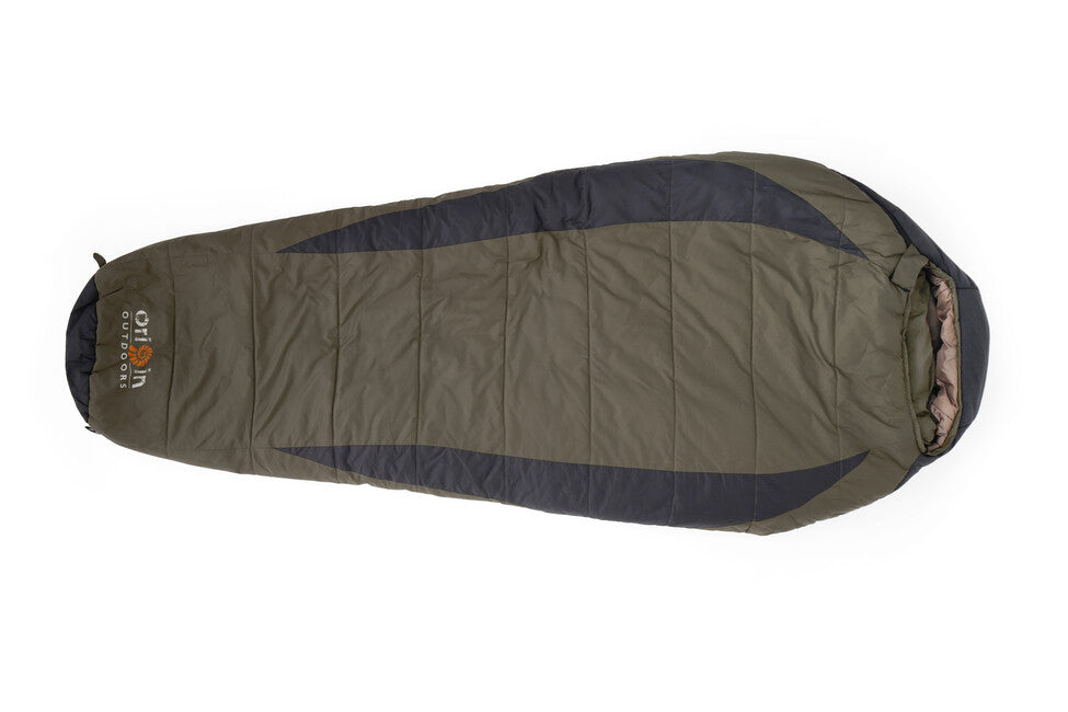 Origin Outdoors Frostfall Comfort sacco a pelo mummia, grigio oliva