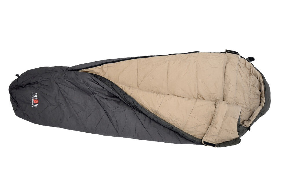 Origin Outdoors Frostfall Performance mummy sacco a pelo, grigio oliva