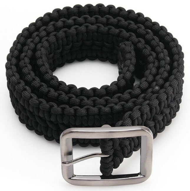 Origin Outdoors Cintura in paracord 120 cm, nera