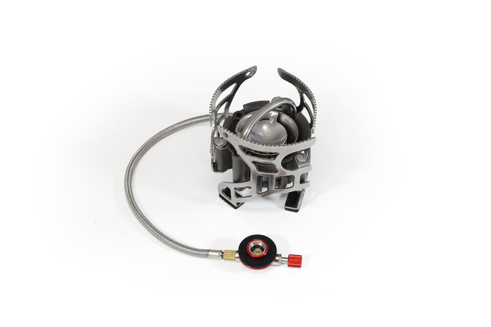 Origin Outdoors Rugged stufa da campeggio compatta a combustibile multiplo con bottiglia di combustibile e kit di attrezzi