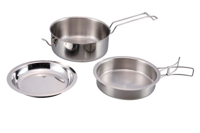 Origin Outdoors Set da cucina a scatto in acciaio inox