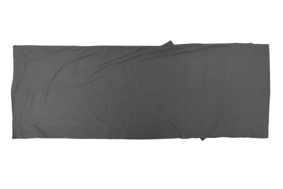 Origin Outdoors Fodera per sacco a pelo in cotone rettangolare, antracite