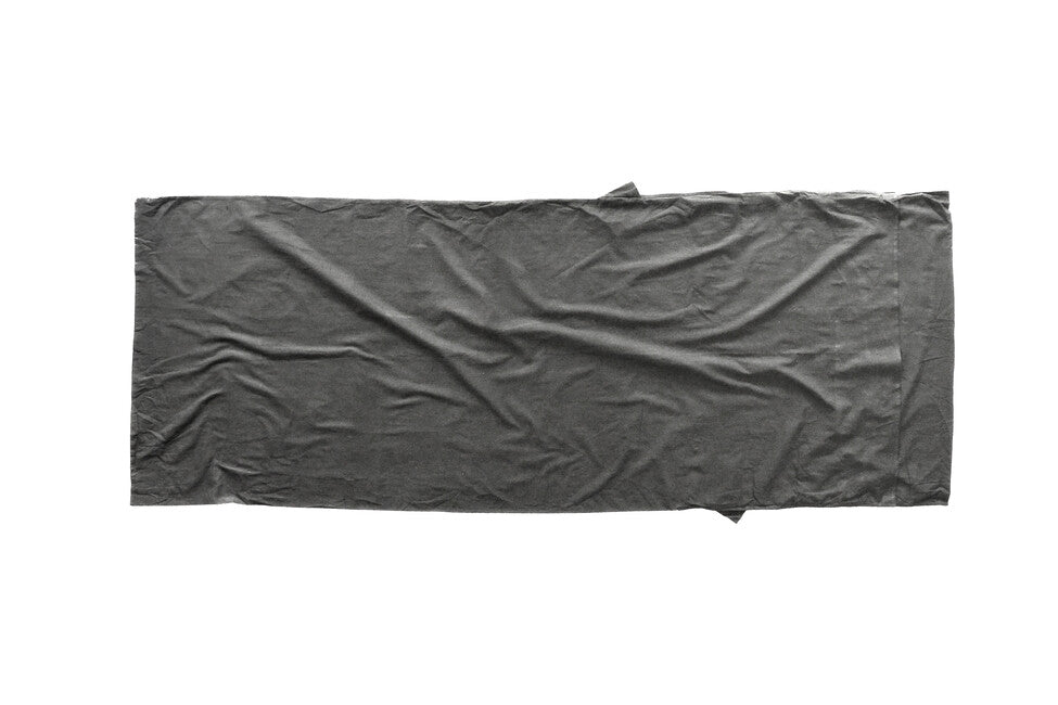 Origin Outdoors Fodera per sacco a pelo in policotone rettangolare, antracite