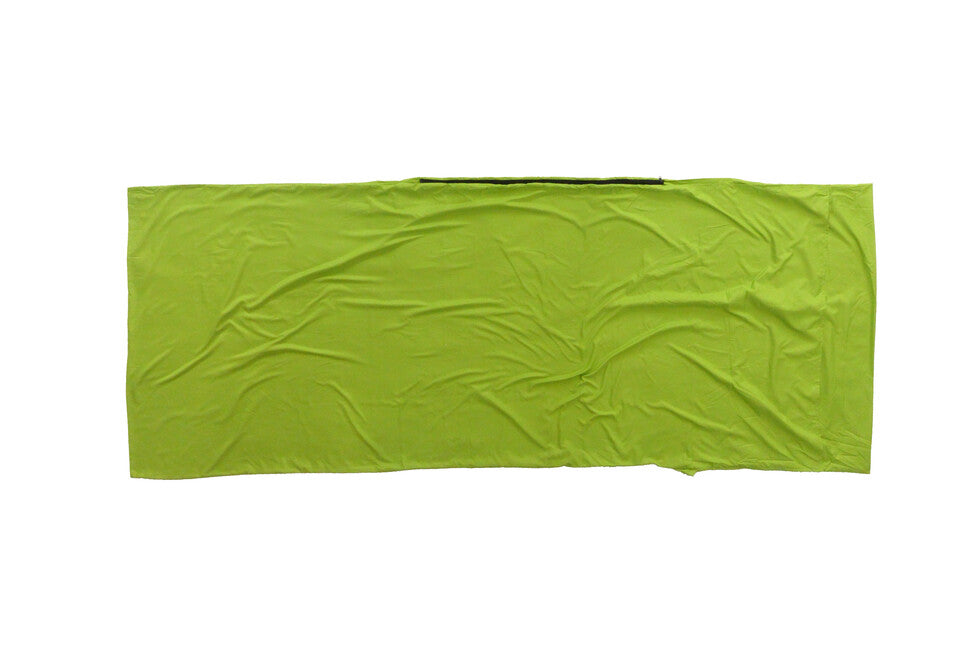 Origin Outdoors Fodera per sacco a pelo rettangolare in microfibra, verde