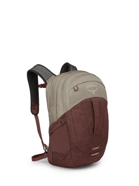 Osprey Comet zaino da città, sawdust tan/raisin red