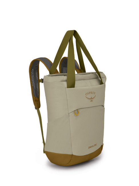 Osprey Daylite tote pack, meadow gray/histosol brown