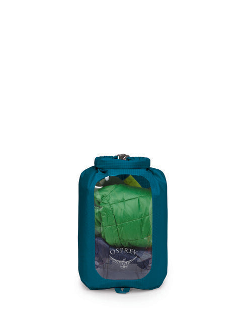 Osprey Dry Sack 12 sacca impermeabile con finestra, blu petrolio