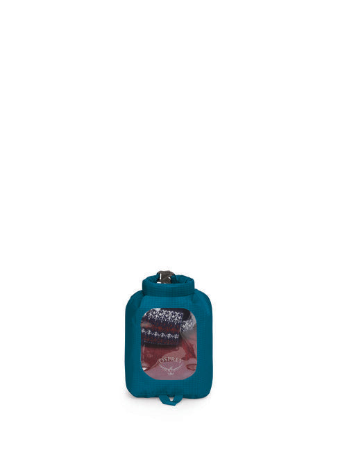 Osprey borsa impermeabile Dry Sack 3 con finestra, blu petrolio