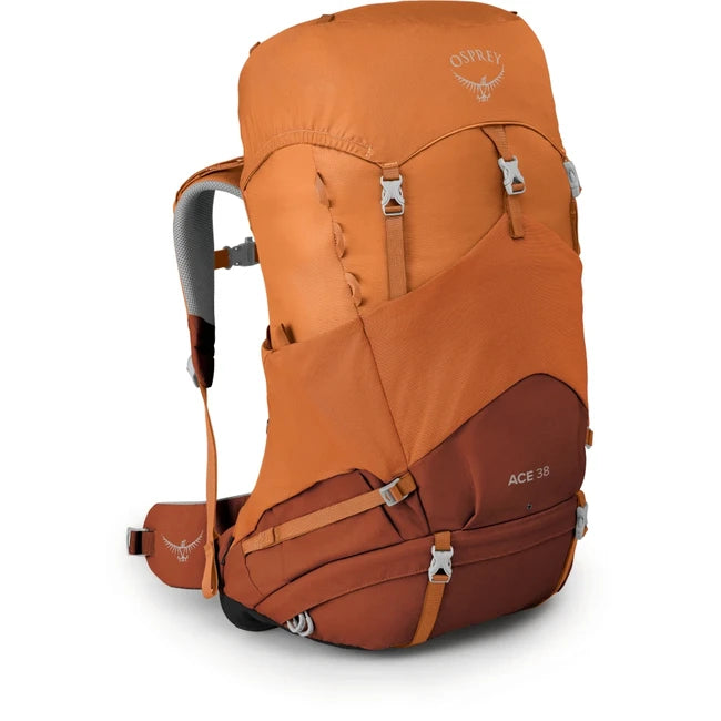 Osprey Ace 38 II zaino da trekking, orange sunset