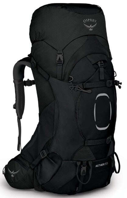 Osprey Aether 55 II zaino da trekking, nero